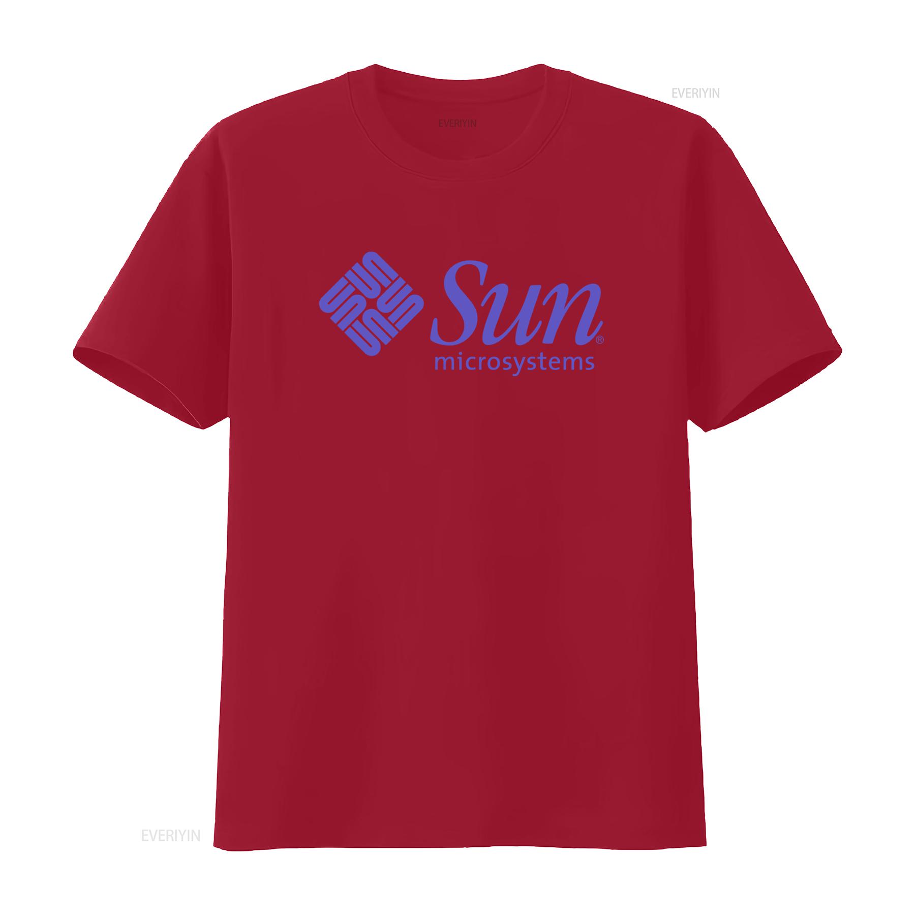 Sun Microsystems Mens White T Shirt with Logo Print Available in Sizes S to 3XL vintage Washed Stretched Stylish Unisex S