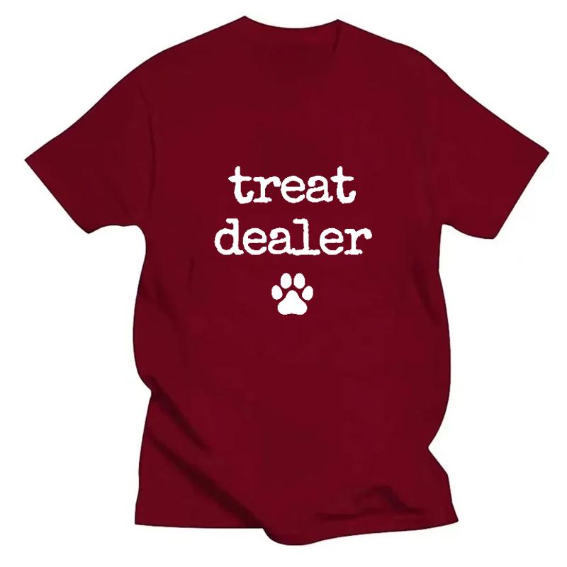 Prodejce pamlsků pro psy Vtipný potisk Vzor Tričko Ženy Muži Ležérní Volné 100% Bavlna Nadměrné Kulatý Výstřih Krátký Rukáv Top Tričko