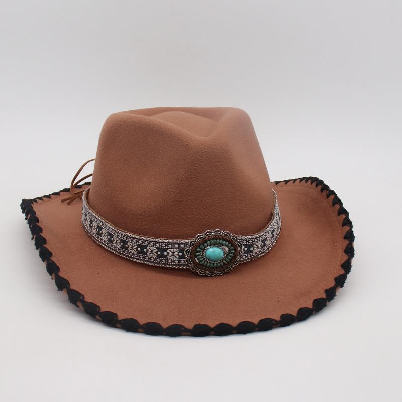 Stage Travel Vacation Sunscreen Visor Hat Four Seasons Zang'S Dance Jazz Hat Niche Ethnic Style Design Top Hat