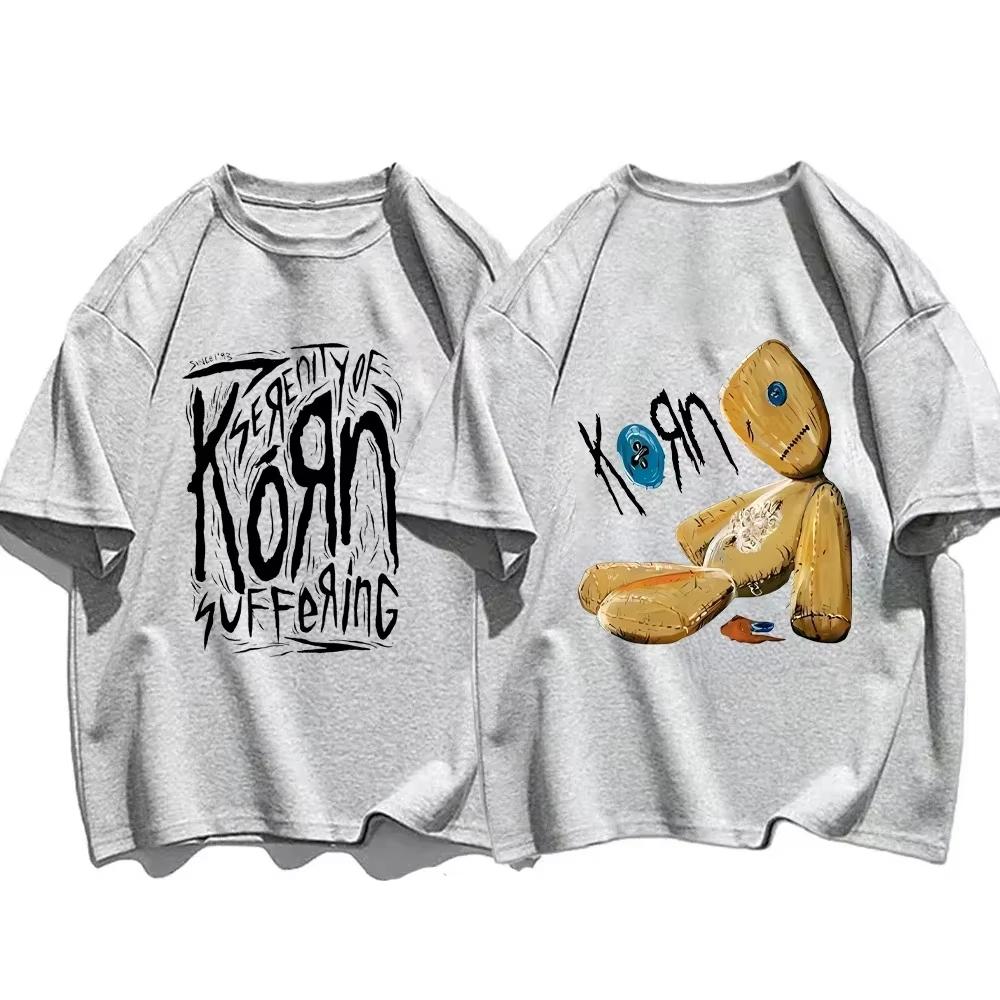 

Korn Rock Band Printed TShirt Korn WORLD TOUR Music T Shirt for Unisex Women Short Sleeve Hip Hop Streetwear S
