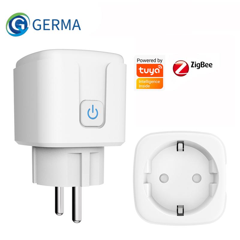 

Розетка GERMA Zigbee, адаптер европейского стандарта Tuya art Home, беспроводной пульт дистанционного управления, художественная розетка, розетка с поддержкой Google Home