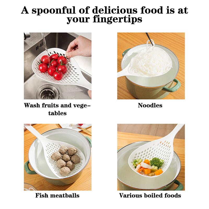 Large Capacity Spoon Withstand High Temperature Hung Dumplings Leaking Not Easy To Deform Kitchen Supplies Tools