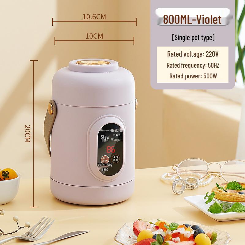 

Portable Multifunctional Electric Slow Cooker & Insulated Lunch Box for Office & Baby Food