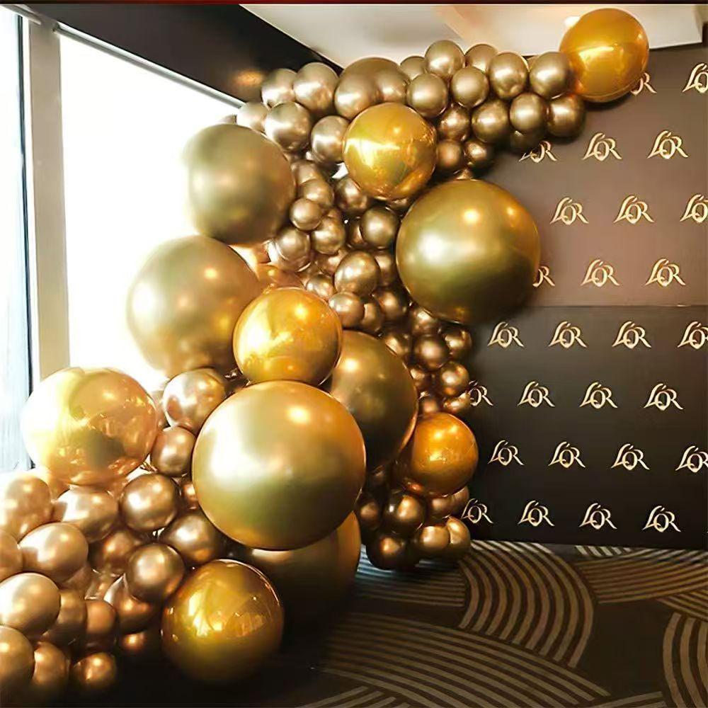 Conjunto de Balões Macarons Matte e Metálicos para Decorações de Festa de Aniversário Multicena