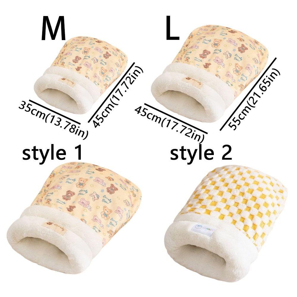 Warmes Haustier Kuschelhöhle Verdickte Haustier Tasche Steppdecke Bett Haustierhaus Katze Schlafsack Reise