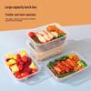 Disposable Plastic Round Lunch Box with Lid (750ml, 50-Pack)