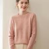 Women's Loose Fit Cashmere Knit Sweater - A/W 2026 Color Dot Pullover