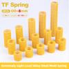 2Pcs Outer Diameter 8mm Inner Diameter 4mm Length 20-150mm TF Yellow Small Load Mold Spring Compression Spring Steel Spring