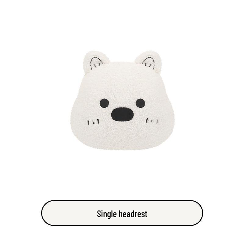 West Highlands Cute Cartoon Cotton Linen Car Seat Cushion for Women - Fits Toyota BZ3, RAV4, Corolla, and Ruifang