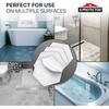 X-Protector Bathtub Non Slip Stickers - 24 PCS Pack 3.15" - Clear Anti Slip Shower Stickers - Premium Shower Adhesive Strips - Self Adhesive Bathtub