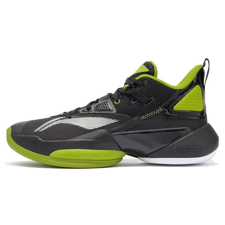 Li Ning Power 8 Abrasion Resistant Breathable Mid Top Basketball Shoes Men's Juice Green ABPR035-6
