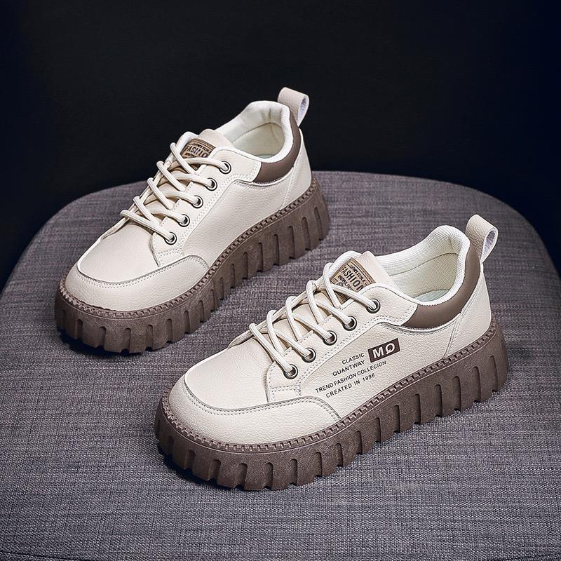 Fashion Women's Sneakers Fashion Leather Casual Shoe Designer Platform Shoes for Women Height Increasing Shoes Tenis Shoes Zapatos Mujer