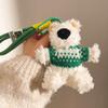 Stuffed Plush Puppy Doll Keychain Anti-lost Plush Dog Hanging Pendant  Bag Pendant