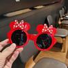 MINISO Minnie Mouse Cat Eye Fashion Glasses - Chic Fashion Party Accessories, Red and Black, Polka Dot Details, Plastic Frame