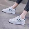 Women's Shoes White Shoes Lace Up Leather Women Sneakers Spring Summer Breathable Casual Shoes High Quality Flat Vulcanized Shoe