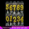Silver & Gold Number Candle Cake Toppers - Boxed for Birthday Party Decorations