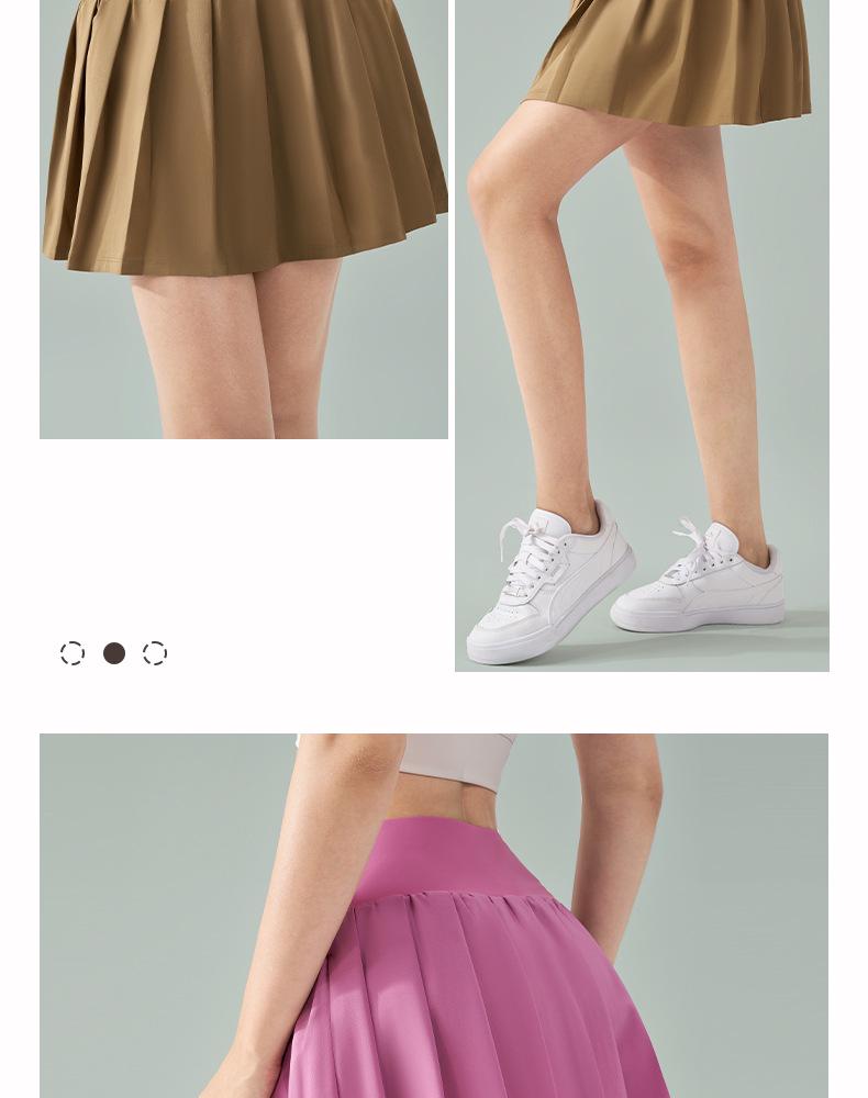 SZ Plissee Lycra Yogarock: Anti-Expositions-Tennis- und Badminton-Skort für Fitness und Laufen