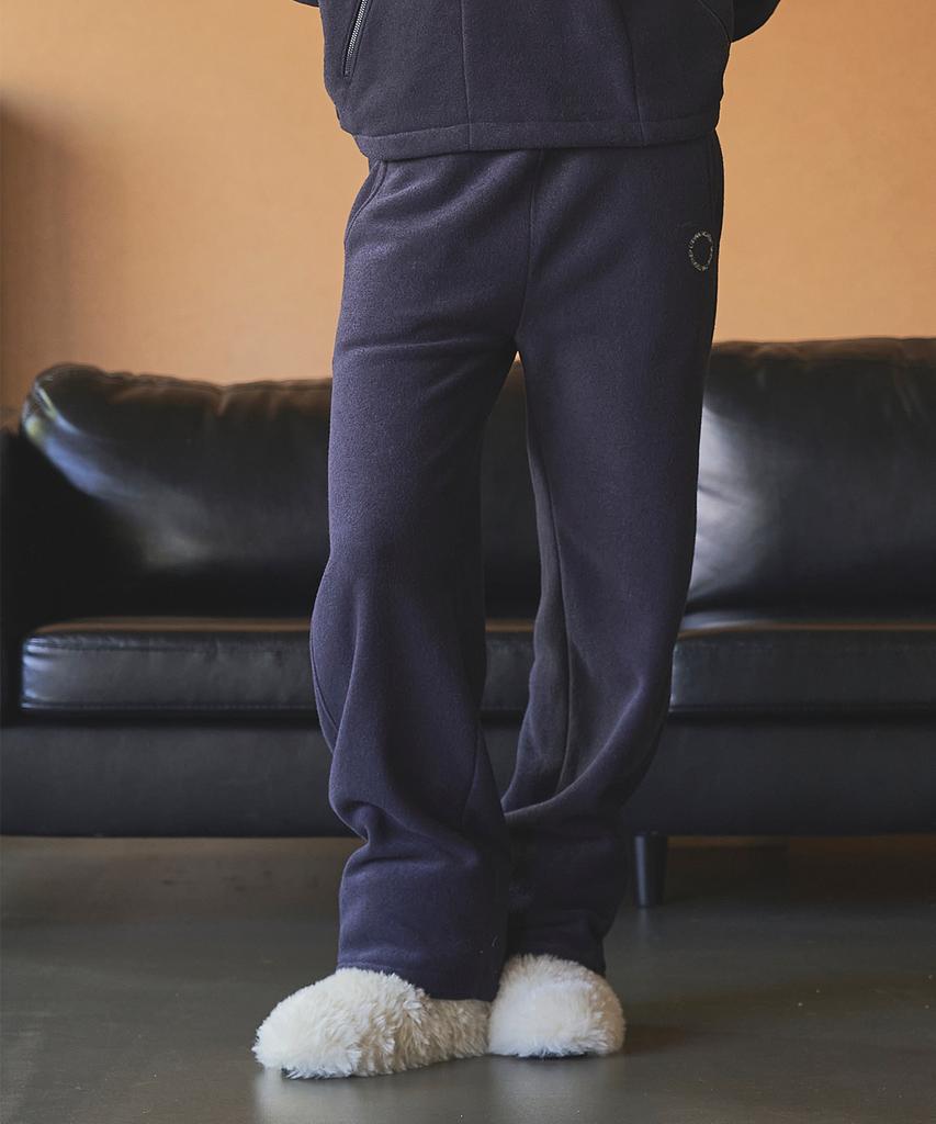 Iteoneolmomeonteu Soft Terry Wide Sweatpants_Navy