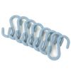 Plastic Towel Hat Scarf Storage Rack Clothes Hanger Organizer S-Shaped Hook Key Holder