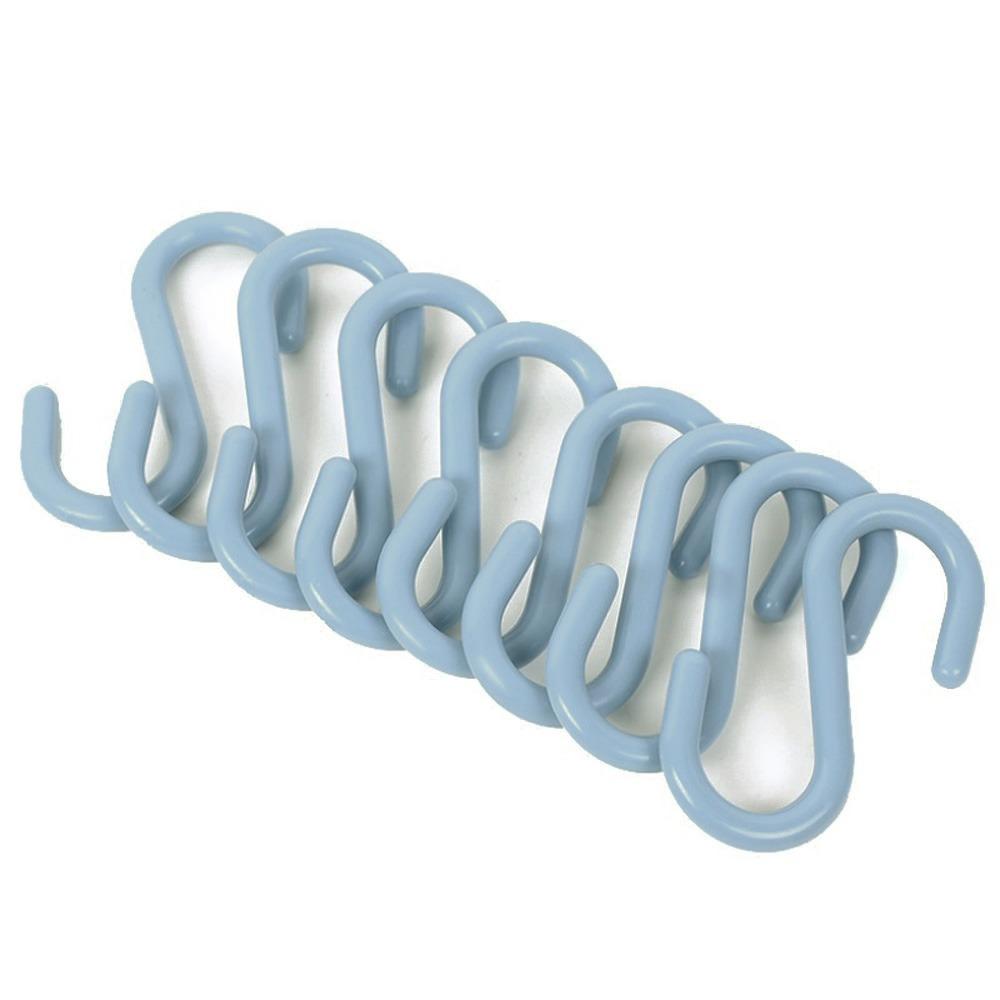 Plastic Towel Hat Scarf Storage Rack Clothes Hanger Organizer S-Shaped Hook Key Holder