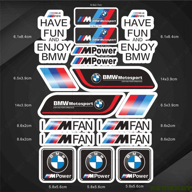 Vinylové nálepky s logem pro motocykl BMW