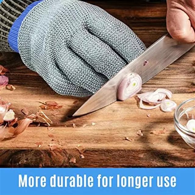 316L Stainless Steel Wire Anti-Cutting Gloves Cut-Resistant Durable Butcher Safety Working Gloves