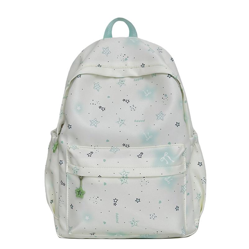 Schoolbag High-value Mori Sweet Star Printed Backpack Spring New Primary School Students Spring Outing Research Cute Little Backpack