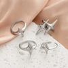 4pcs/set Punk Cross Star Hip Hop Ring Sets for Women Vintage Exaggerated Large Our Star Ring Finger Rings Y2K 2026  Gift