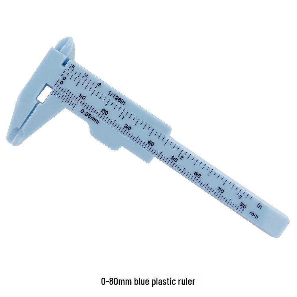 Mini Dual Scale Vernier Caliper 80-150mm for Jewelry and Wenwan, Plastic Measuring Tool
