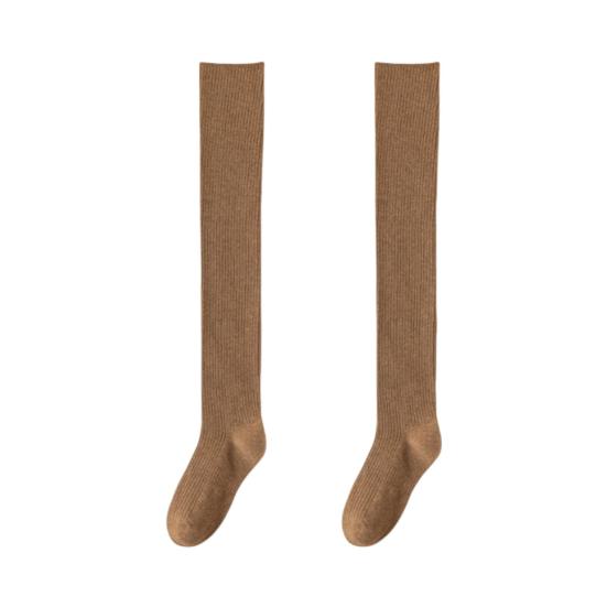 Women Thigh High Socks Extra Long Over The Knee Socks Thick Cotton Knit Boot Stockings Winter Leg Warmers