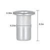 100 Pack High Quality 10-24 Rivet Nut Rivnut ert Nutsert SAE Aluminum