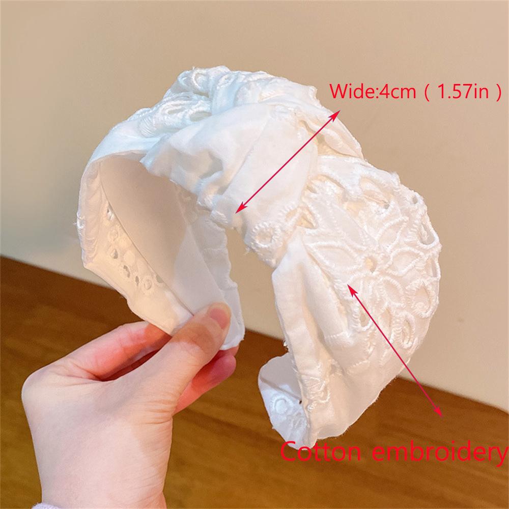 knotted Embroidery Headbands For Women Girls Headwear Fashion Fabric Wide Hairbands Female Hair bands Head Hoop Hair Accessories