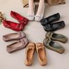 Mode Neu Frühling 3,5 cm Keilabsatz Ballerinas Damen Slipper Damenschuhe Luxus Loafer Damen Handgefertigte Vintage Mokassins Mama Schuhe