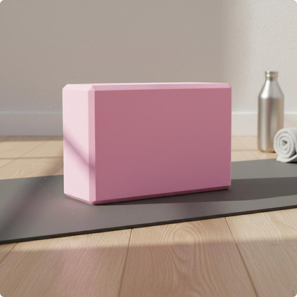 Dense Exercise Block Foam Stretching Brick NonSlip Surface for Dancers, Beginners,