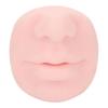 Silicone Piercing Model, Piercing Face Model with Mouth Flexible for Salon Teaching Practicing Piercings Tools Soft Imitation Nose Model Reusable