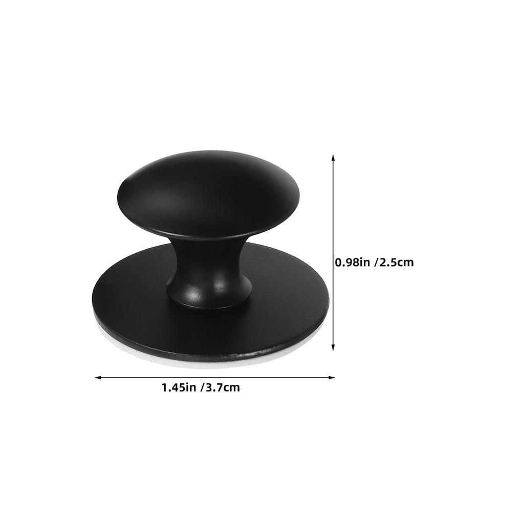 3Pcs Punch-Free Stainless Steel Cabinet Handles Self-Stick Round Pulls for Drawer Wardrobe Door Glass Cabinet Sliding Window