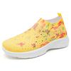 Shoes for Women Autumn Women Plus Size Rhinestone Breathable Mesh Slip On Loafers Casual Print Sneakers Platform Wedges Shoes