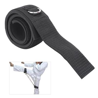 Cotton Black 2D Ring Elastic Rope Ankle Thigh Fitness Exercise Legs Cuff Adjustable Strength Training AccessoriesBlack
