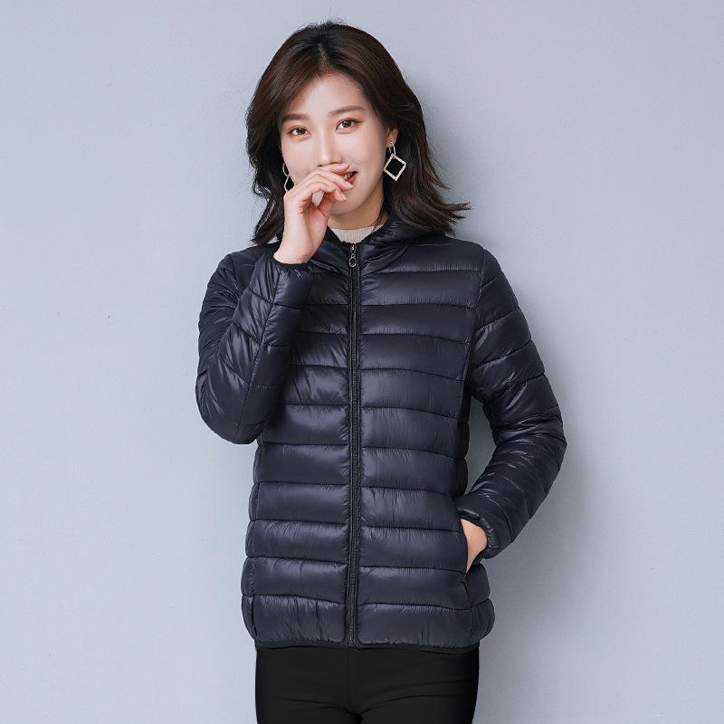 2023 Women's Off-Season Lightweight Cotton Jacket, Solid Color, Korean Style, Versatile, Short and Slim Fit