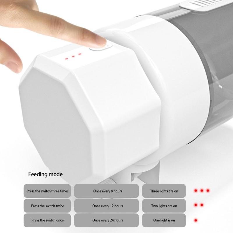 Programmable Pet Feeders Moisture Proof Battery Operated Tanks Dispenser for Home Office Aquariums Battery Operated