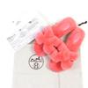 Great HERMES Mule Oran H Logo Fur Sandals Pink Sheepskin Leather 37 231288Z Used