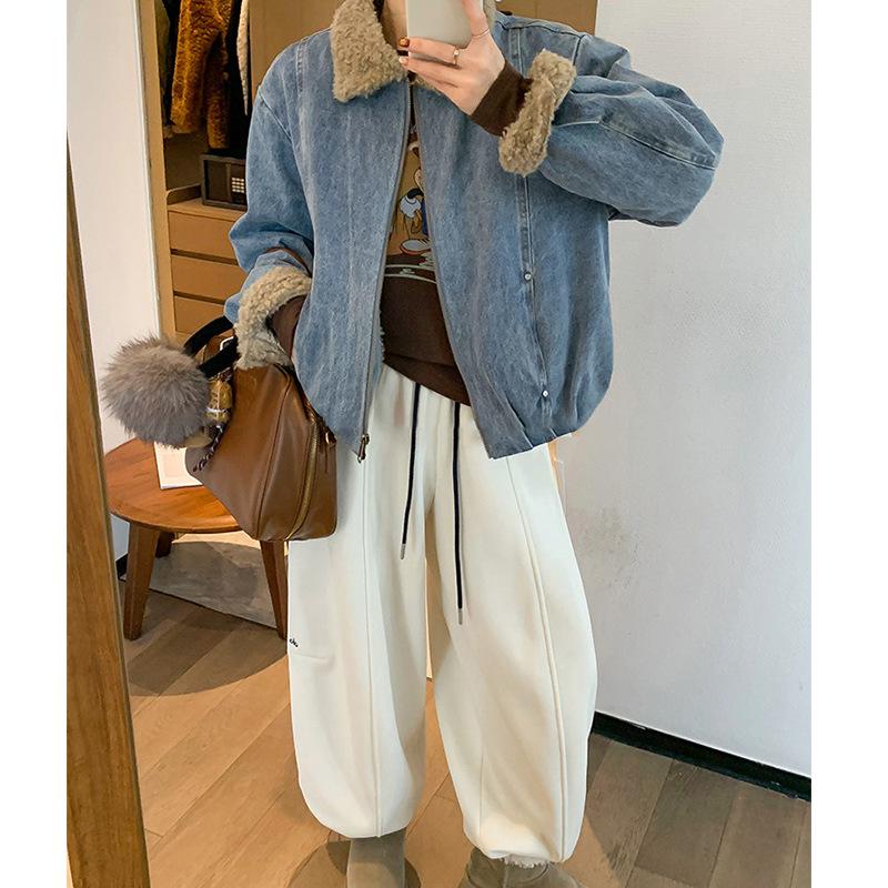 Sijiqing Yangyang Women's American Retro Denim Jacket - 2026 Autumn/Winter Collection