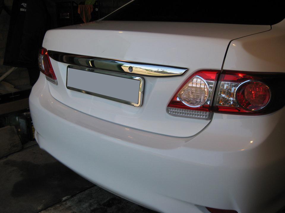 Overlay Over Number 2010-2013 (stainless Steel) for Toyota Corolla