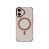 Crystal Color Magnetic Phone Case for Apple 17 Pro Max with Trendy Metal Lens Frame and Large Hole