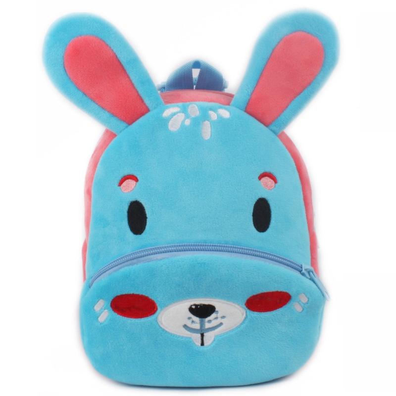 Cute Plush Toddler Kid Backpack With Cartoon Animal Pattern Comfortable For Boys And Girls!