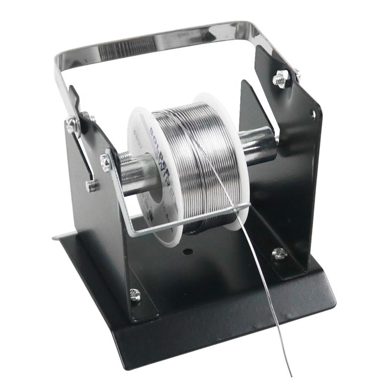 Tragbarer Lötspulenständer, Lötzinn-Lötrahmen, Drahthalter, Kunststoffhalterung, 9 x 9 cm / 3,5 x 3,5 Zoll