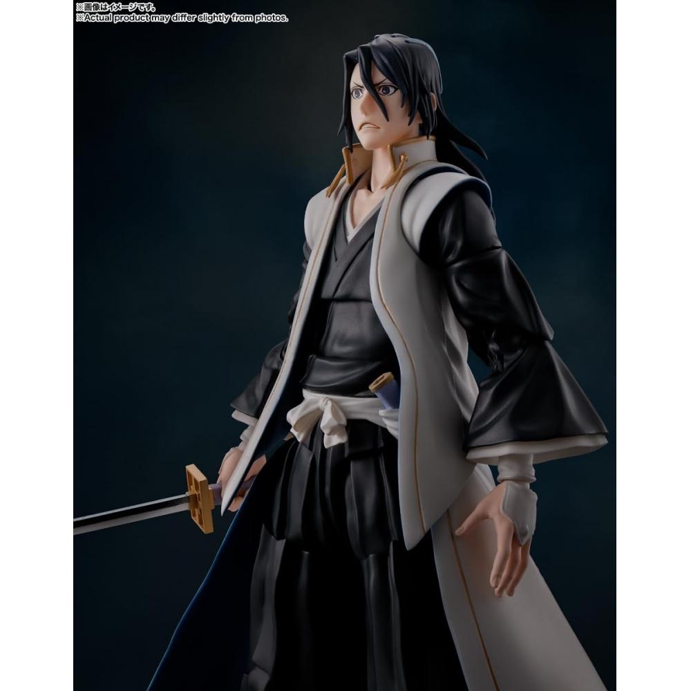 TAMASHII NATIONS SHFiguarts BLEACH Millennium Blood War Hen Byakuya Kuchiki Aproximativ. Figurină mobilă vopsită ABS și PVC de 155 mm