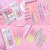 Colorful Double-headed Highlighter Set For School Office Supplies Cute Stationery