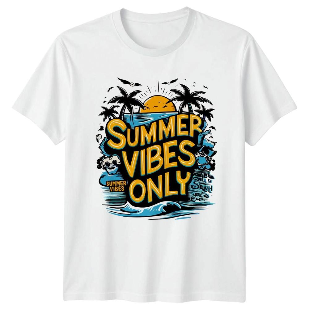 Summer Vibes Only TShirt Beach Travel Gift For Him And Her