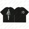 Vintage XO Print TShirt Unisex Crew Neck Shortsleeved Hip Hop Retro Street YK Harajuku Casual Basic Tees Fashion Tops Cloths